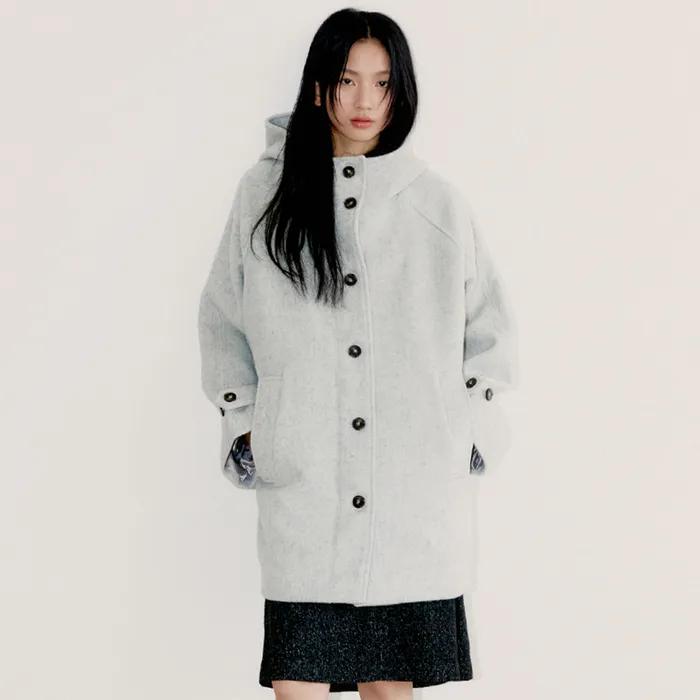 리치 울 하프 코트, 그레이