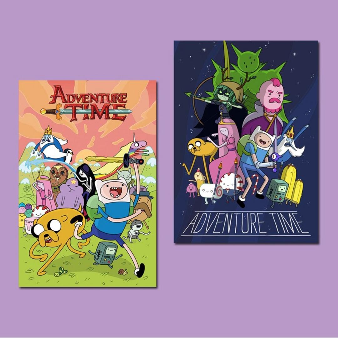 어드벤처 타임 포스터 핀과 제이크 하이틴 유니크 키치 인테리어 방꾸미기 벽꾸미기 촬영소품 - 액자/프레임 | 쿠팡