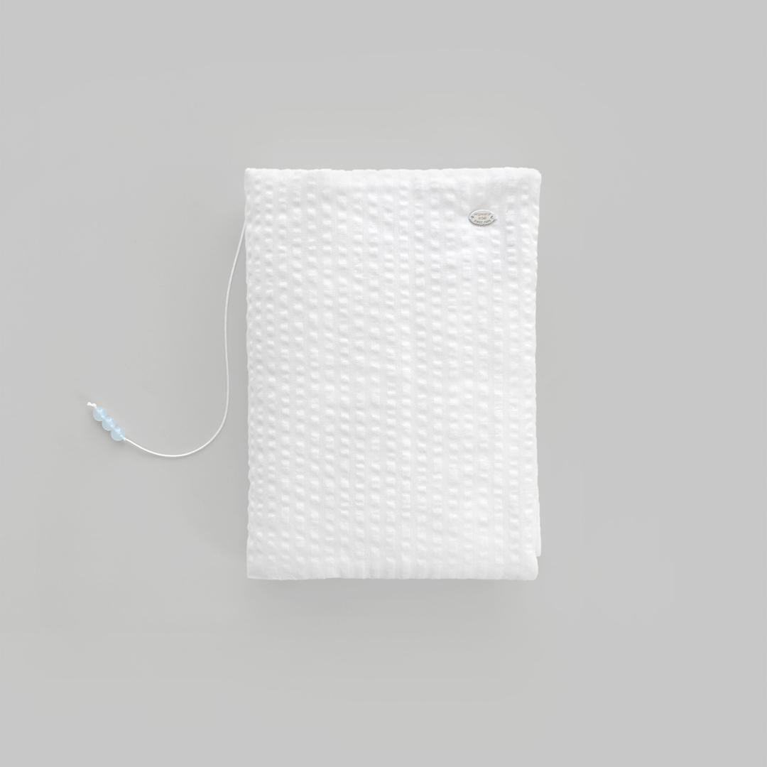 stripe book cover (white)