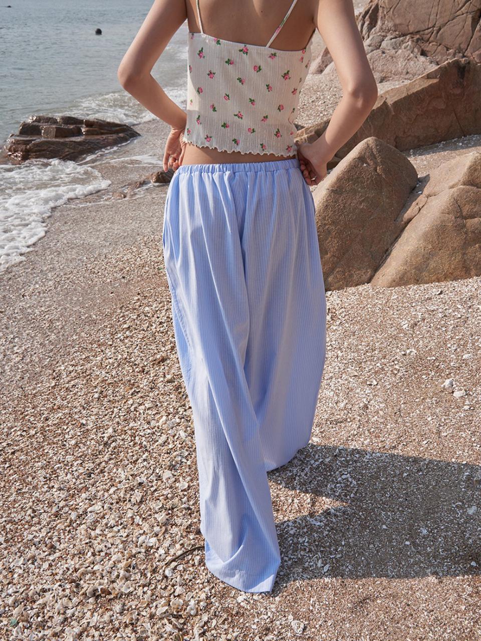 25SS Scale Stripe Wide Pants