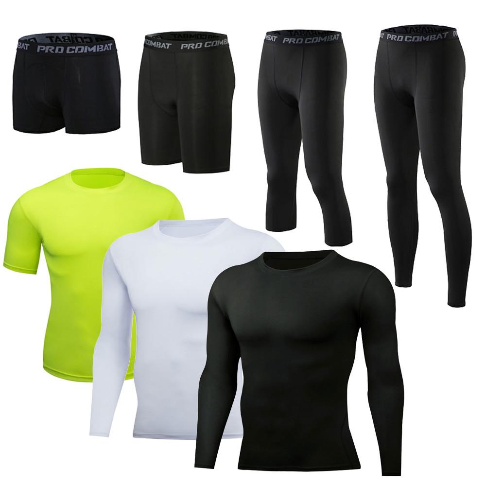 남자 긴팔 반팔 기능성 스포츠 티셔츠 스판 레깅스 헬스 트레이닝 운동 복 바지 4종