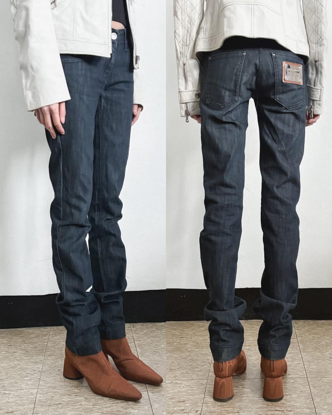 돌체앤가바나 플레이트 슬림 스트레이트 로우라이즈진 | 후루츠패밀리