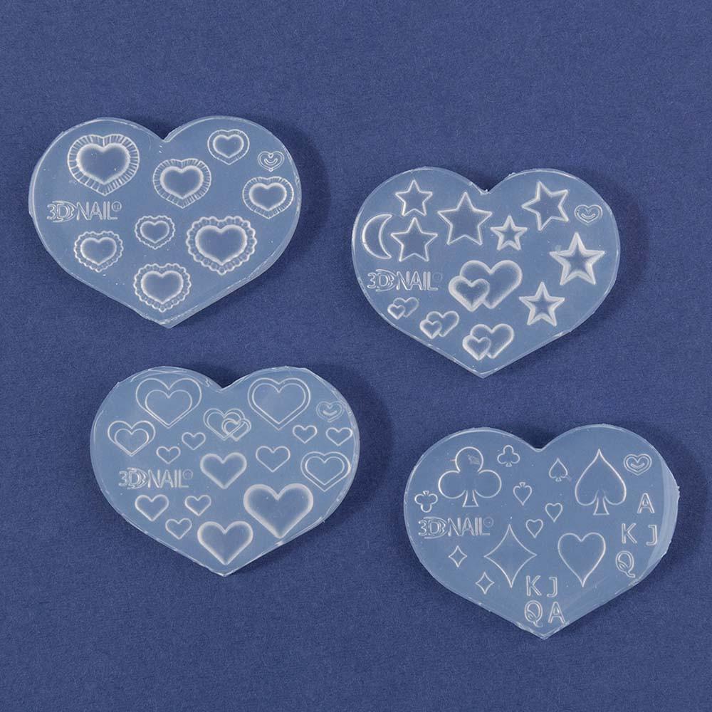 사라센 하트 취향 젤네일 몰드 4종