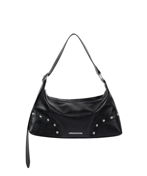 Studded Hobo Bag (Black)