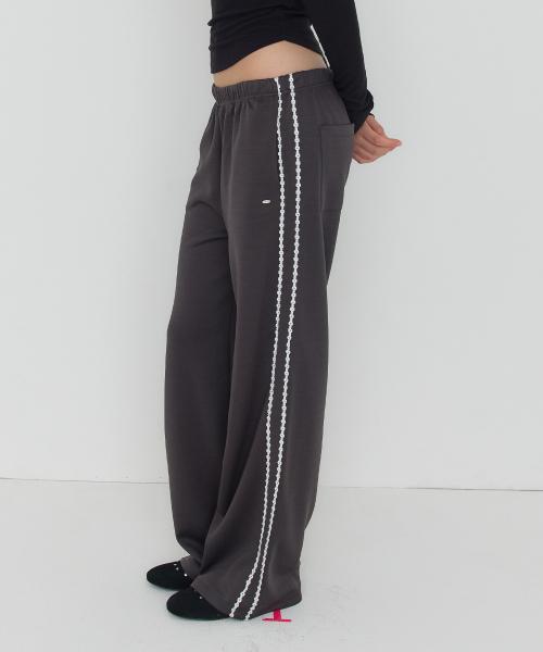 HAZE LACE TRACK PANTS - 5 COLOR