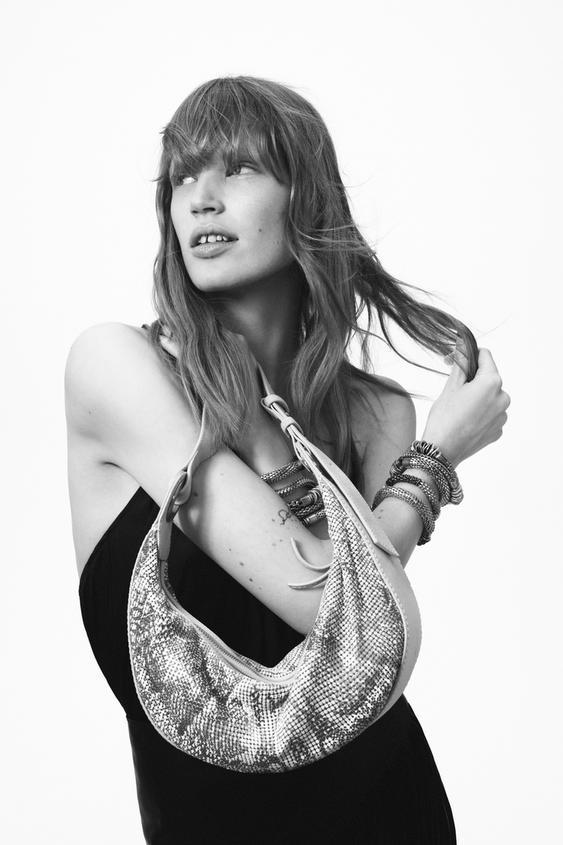 THE ITEM ZARA WOMAN 애니멀 프린트 숄더백