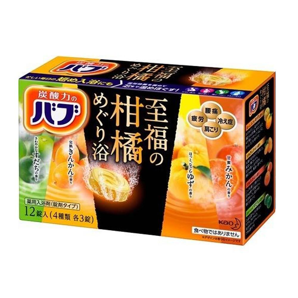 카오 바브 입욕제 감귤 시리즈 12개입