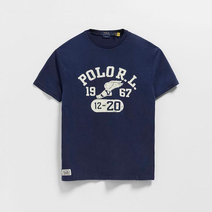 클래식핏 저지 그래픽 티셔츠 (NAVY-410)