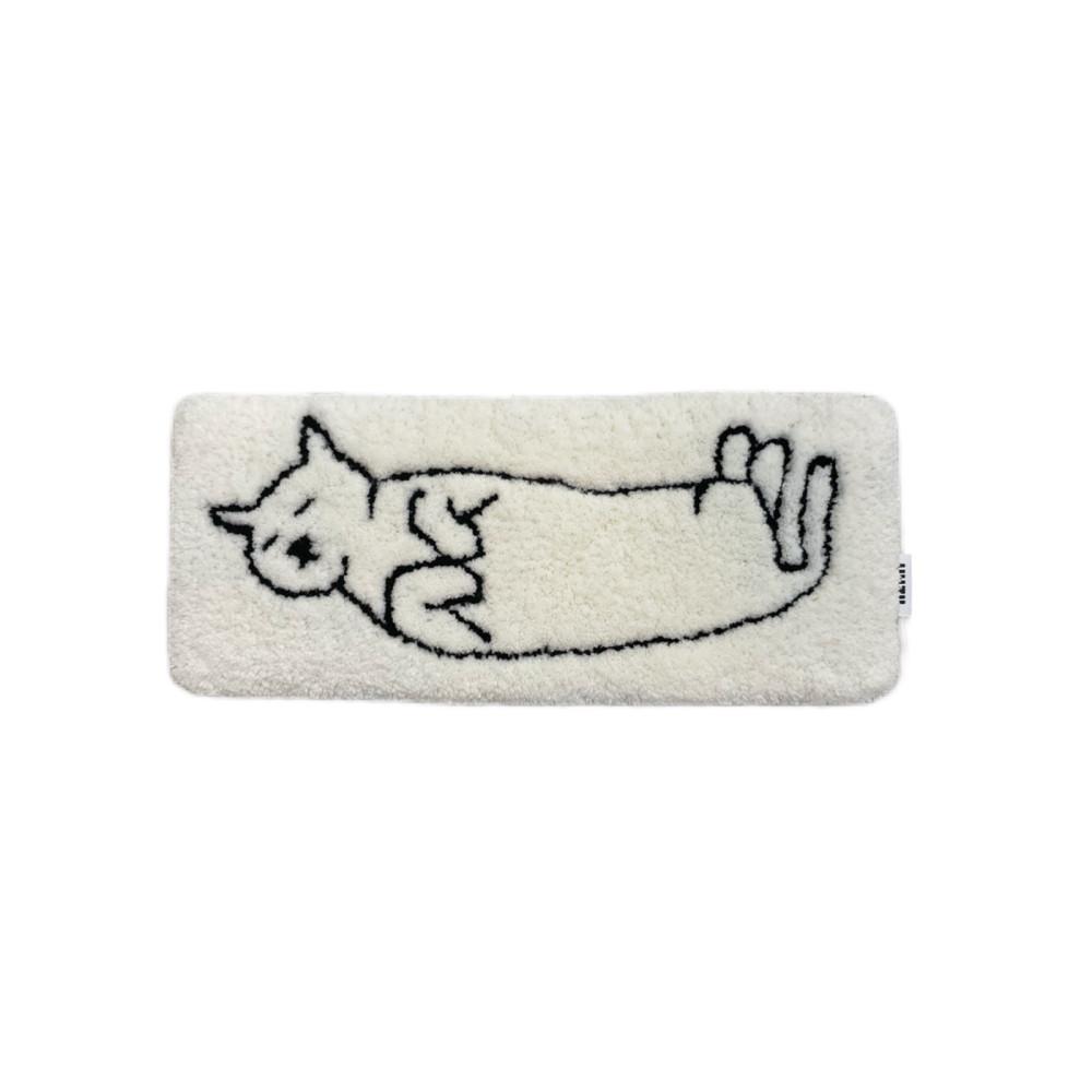 [UHZIL어질] Cats Sleep Keyboard Rug 캣츠 슬립 키보드 러그 터프팅 러그
