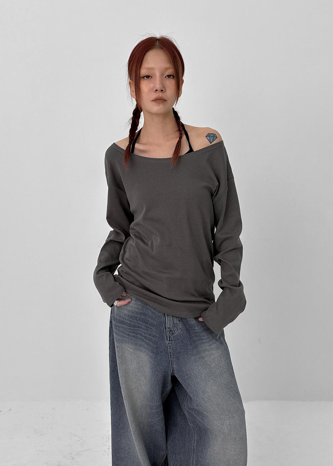 블랙업 제글 베이직 루즈핏 긴팔티