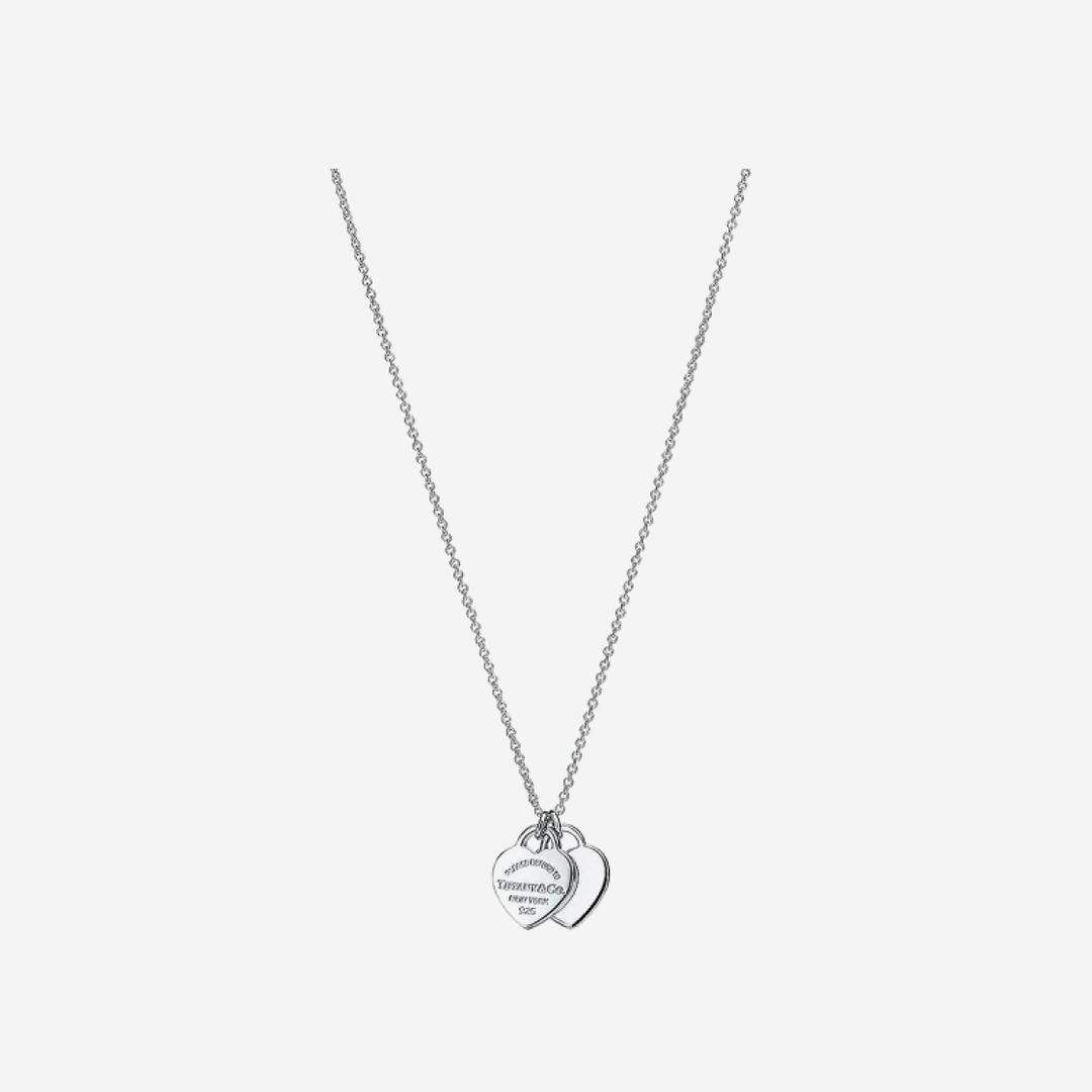 Tiffany & Co. Return To Tiffany Double Heart Pendant Silver
