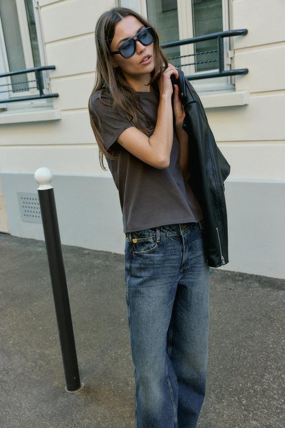 러스틱 코튼 티셔츠