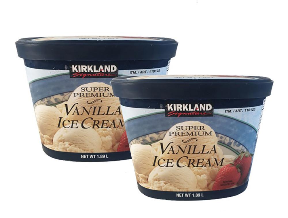 (드라이아이스 무료포장) 코스트코 커클랜드 바닐라 아이스크림 1.89L x 2 개 대용량 [원산지:미국]