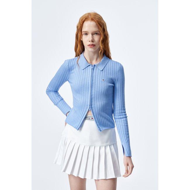 타미진23F/W[여](블루)투웨이 집 폴로 가디건(T32D6KCD12TWT2)