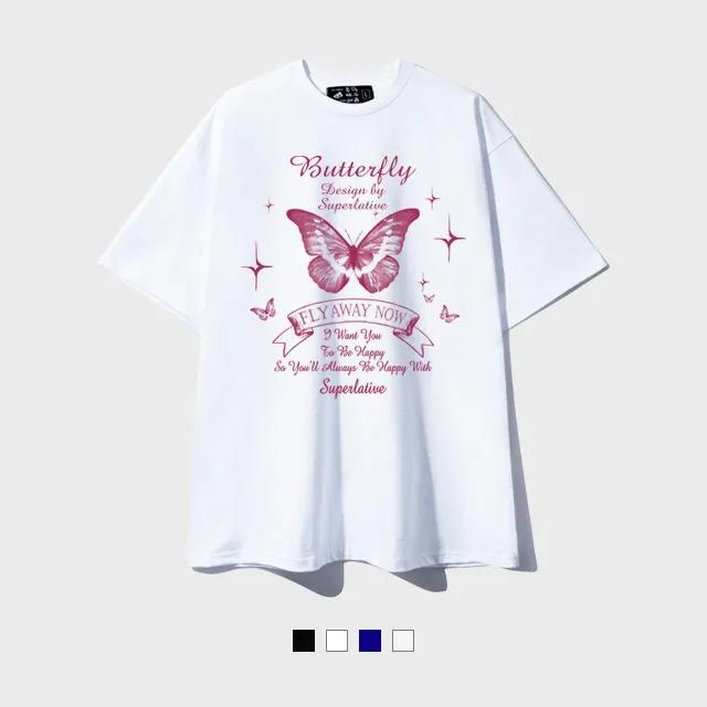 RIBBON FLY 오버핏 반팔 (SOS2-4SP077)