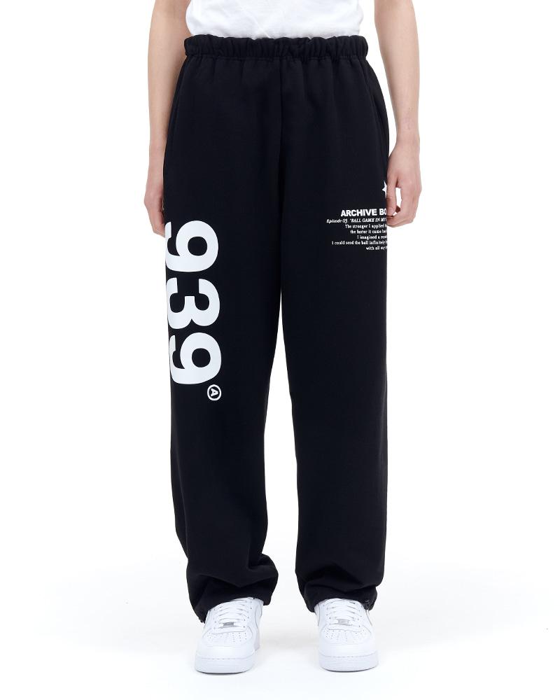 [10% SALE] 939 LOGO SWEAT PANTS (BLACK)