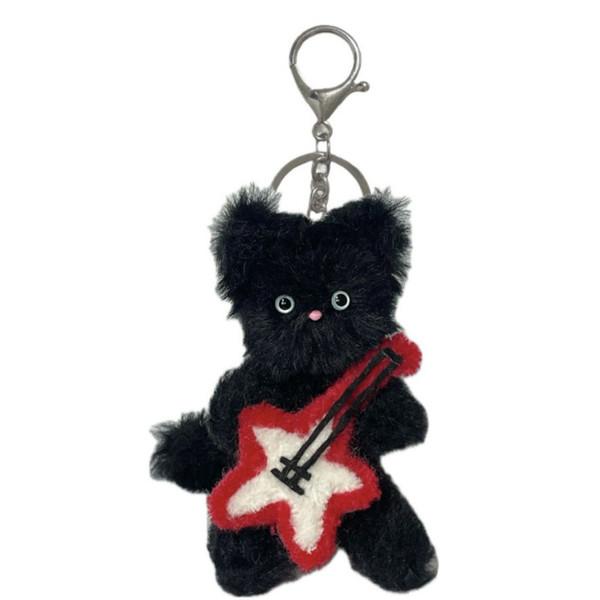 (Fluffy day) Rock Myomyo Keyring Black