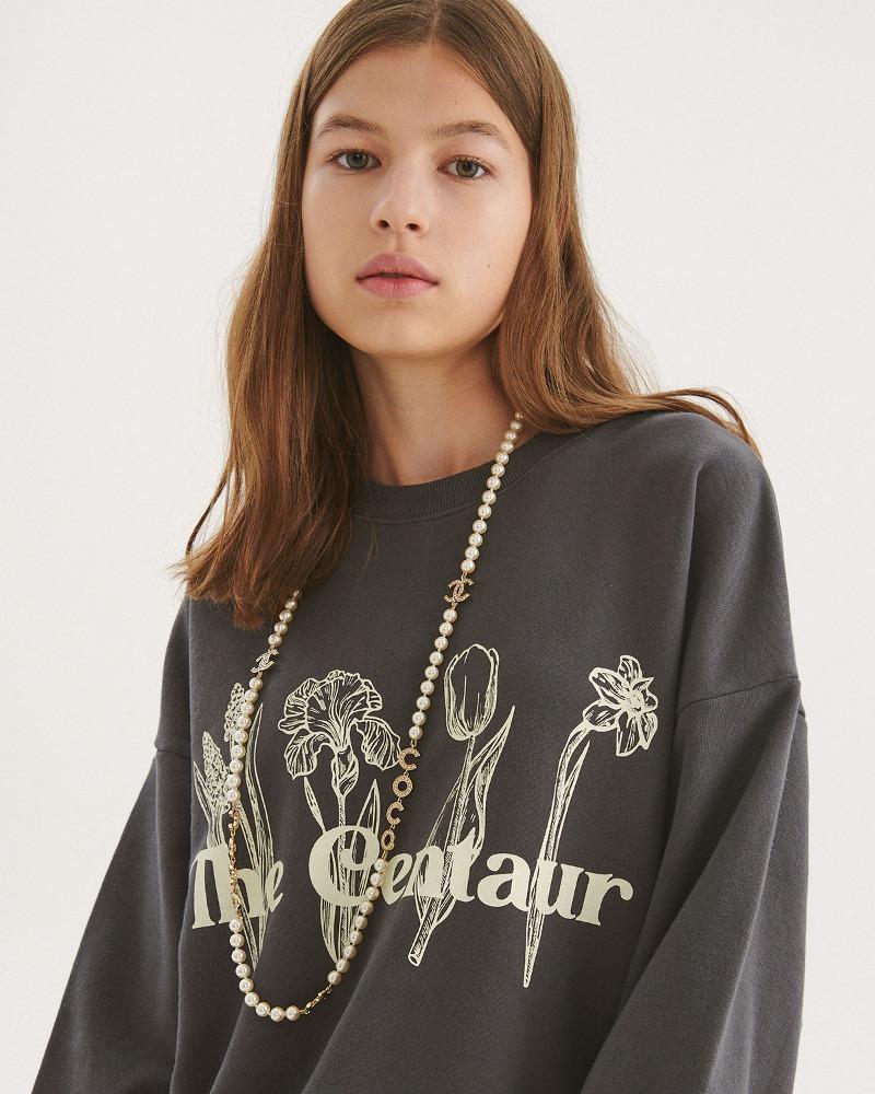 FOUR BEAUTY SWEATSHIRT_CHARCOAL - THE CENTAUR