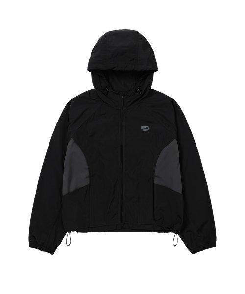 Color Blocked Windbreaker Black