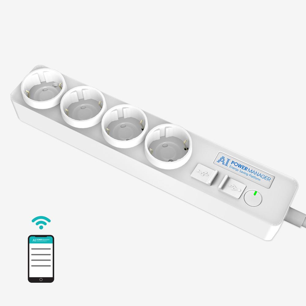 IoT 스마트 멀티탭 16A 원격제어 USB 스마트싱스 스마트홈 4구 2M