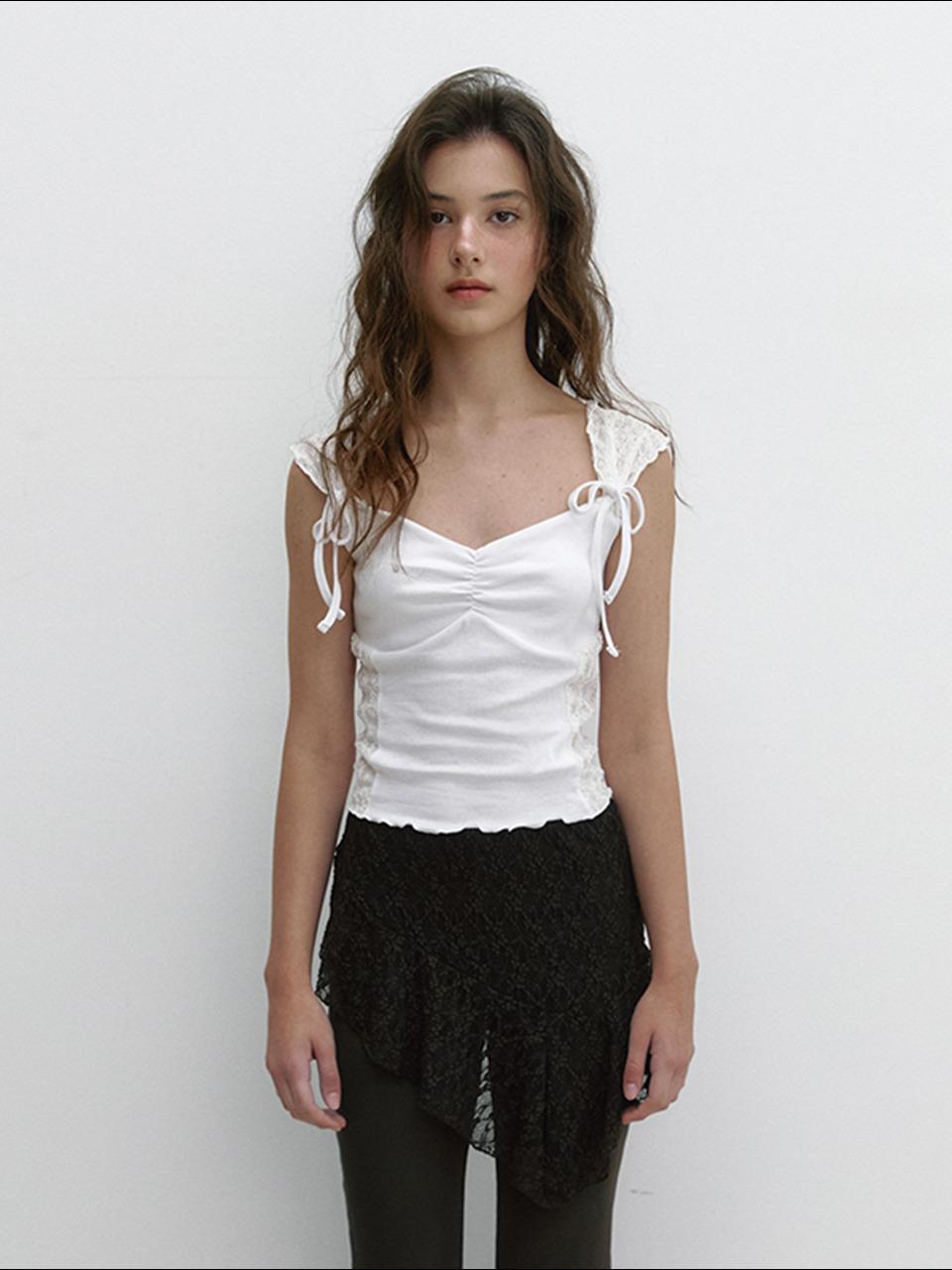ROMANTIC RIBBON T (WHITE)
