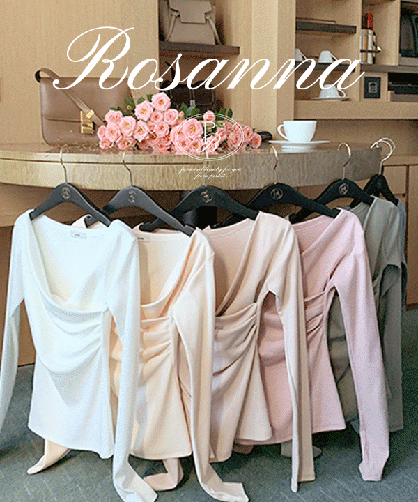 단독) 로잔나 여리핏 랩 실루엣 워머탑 - 7color