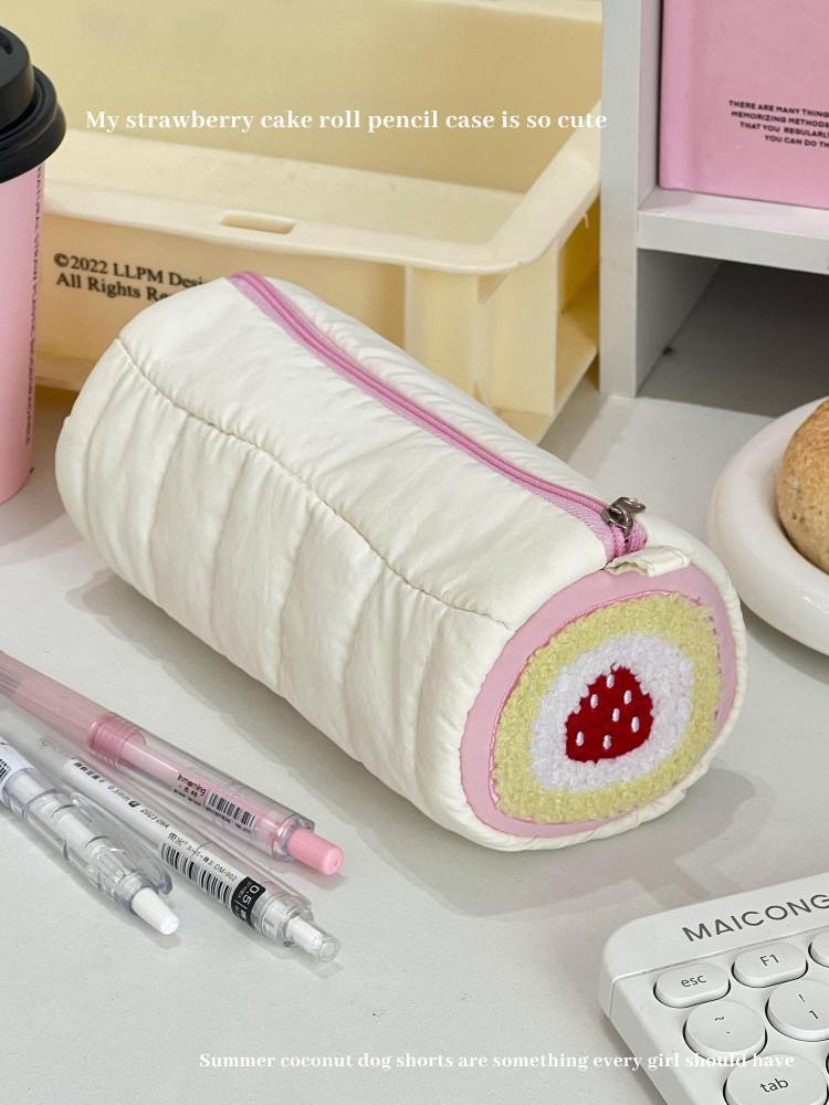 수심 Cream Cake Pouch 크림 딸기 케이크 파우치 필통 유니크 선물