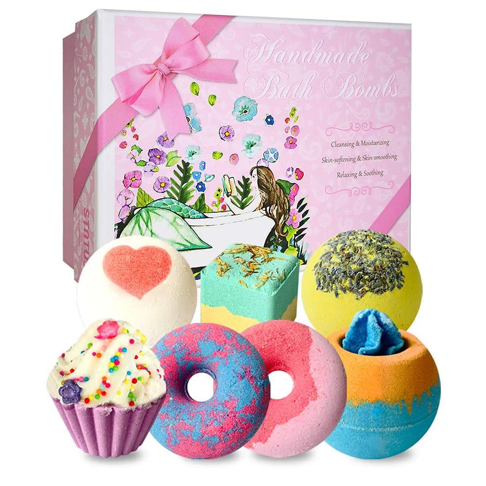 Stntus Innovations 내츄럴 베쓰밤 선물세트 7개입 Stntus Innovations Natural Bath Bombs Gift Set 7ct