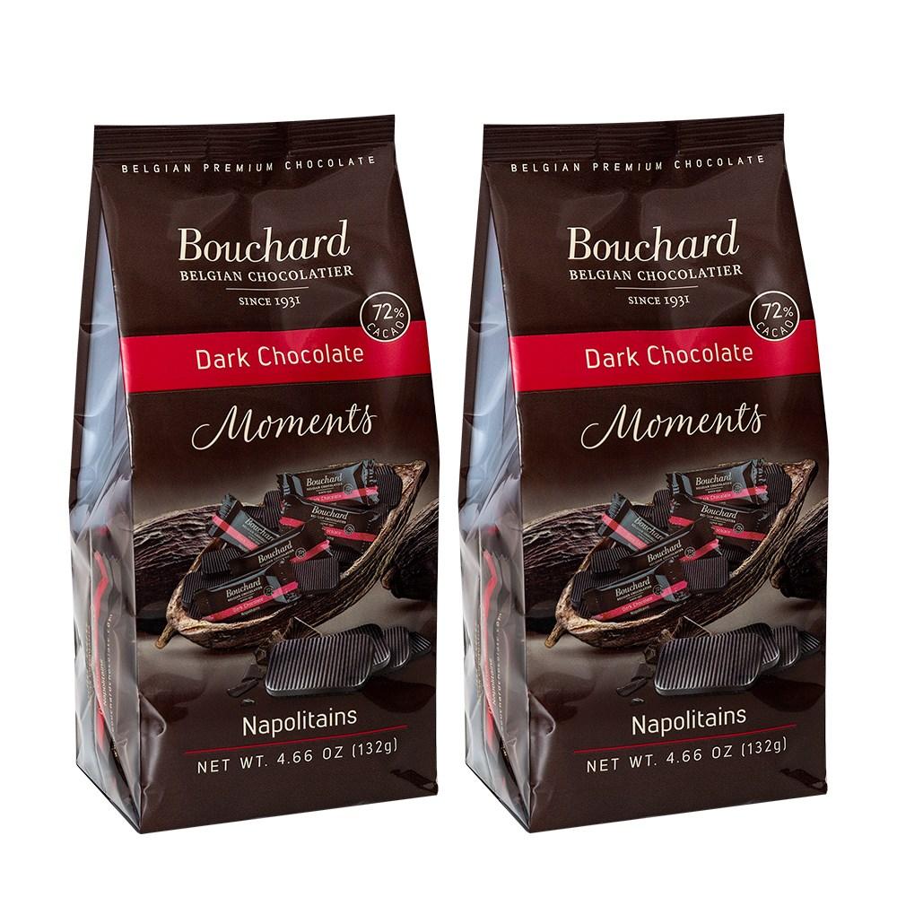 부샤드 나폴리탄 다크 72 초콜릿 132g x 2개, 132g, 2개
