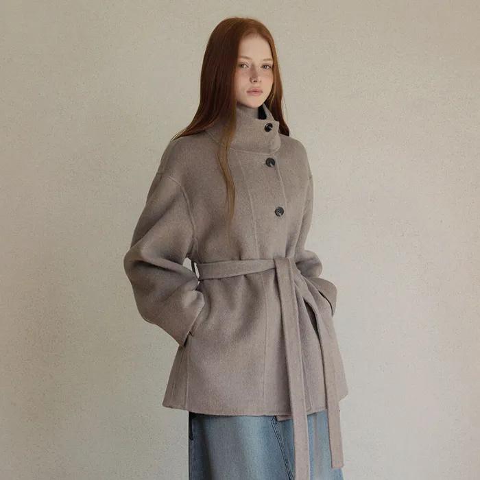 오비스 하프 핸드메이드 코트