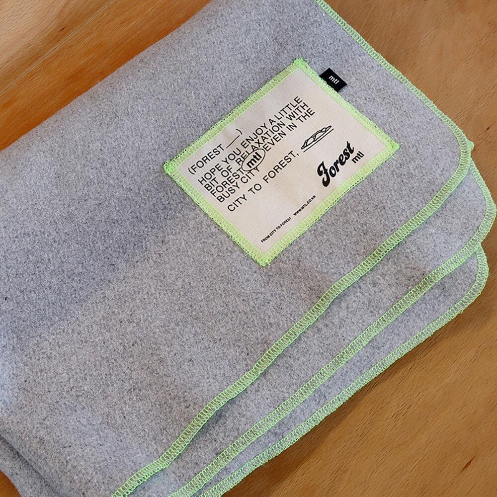 [mtl] Wool Blanket (Grey/Brown) - 울 블랭킷/담요