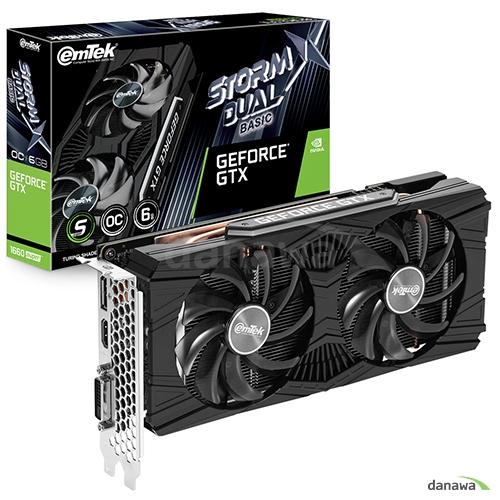 이엠텍 지포스 GTX 1660 SUPER STORM X Dual BASIC OC D6 6GB
