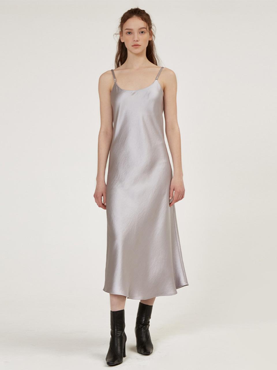 (13차 리오더) SATIN SLEEVELESS LONG DRESS [6COLORS]