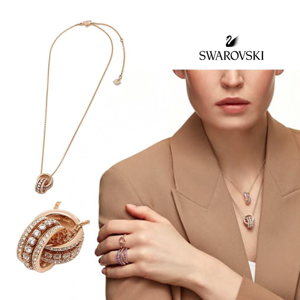 Swarovski 스와로브스키 Further 목걸이 Stone 큐빅 로즈골드 5450930 : 마이풋스타