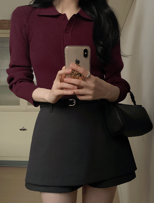 베니토 [🎖️팝업BEST🎖️/뉴컬러추가][5만장돌파/반팔&긴팔/2사이즈🤍/역대급촉감][MORREST][made] 촉촉소프트 반오픈 카라 골지 니트 (봄/간절기/데일리룩/출근룩/오피스룩/하객룩/개강룩/여행룩/반팔/반팔니트)