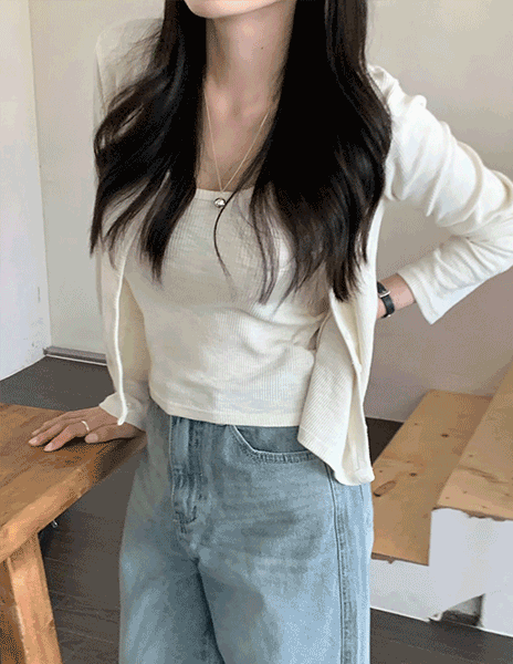 rober sleeveless cardigan set