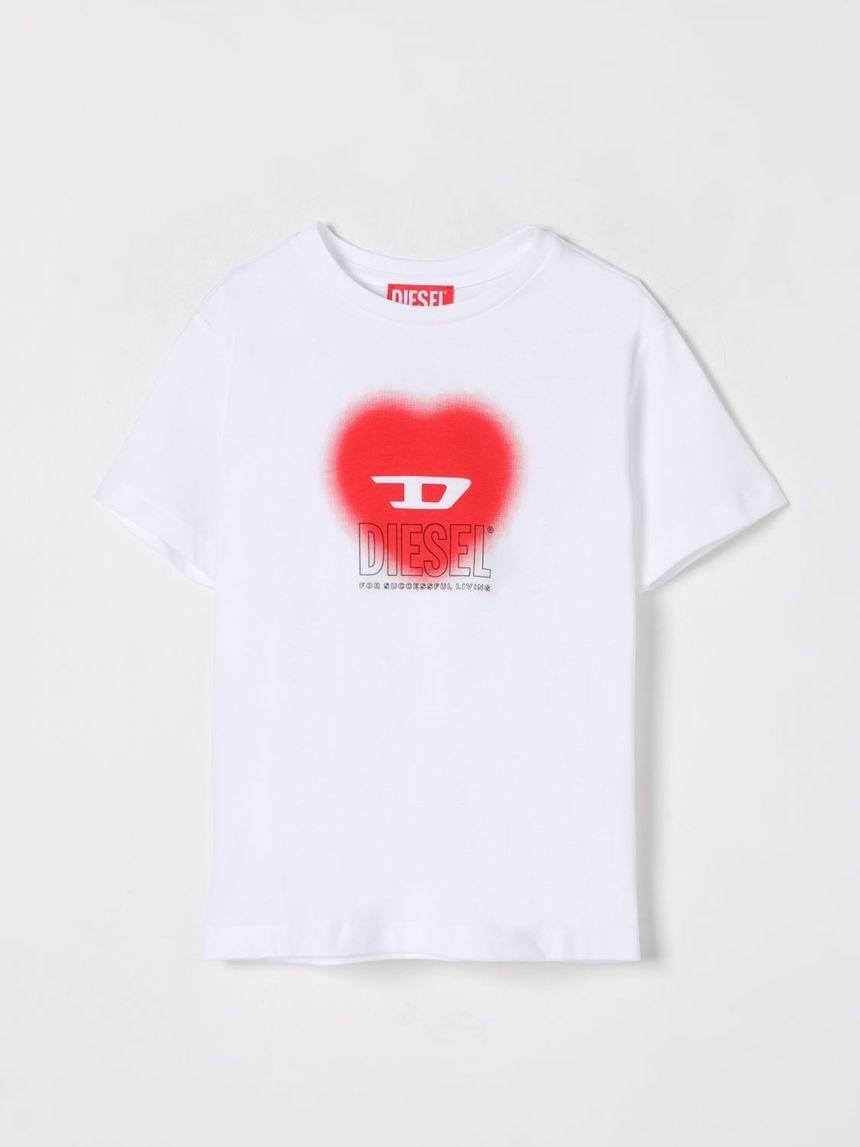25SS DIESEL T-셔츠 in cotone con 로고 Diesel J022330CATMK100