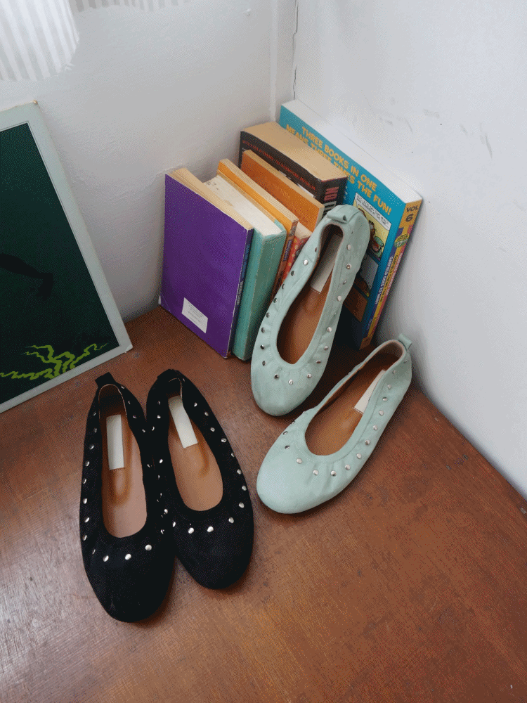 모래하우스 앵커 스터드 플랫슈즈