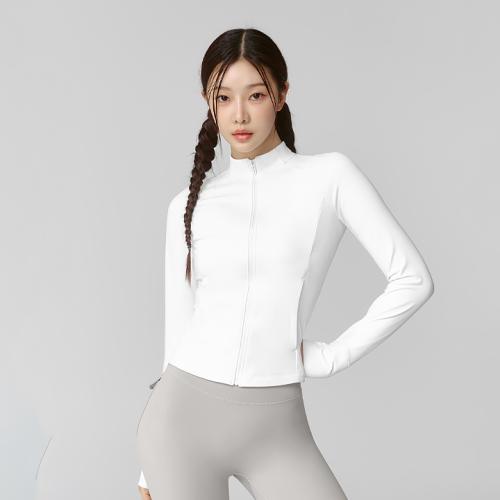 액티브 슬림핏 웜 실키 집업 백아이보리 XWFJK03J3