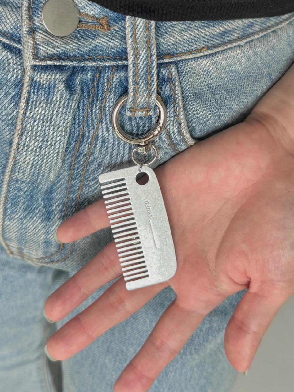 키호 네임 미니 빗 키링 name mini comb keyring 열쇠고리 가방고리 백꾸 백참 브러쉬