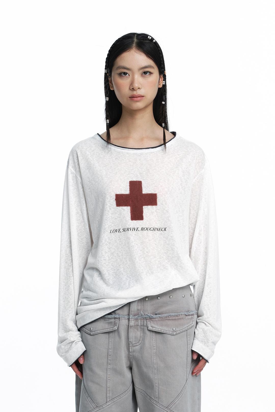 Survive Loose-fit Long Sleeve White [pre-order 예약발송 09/19]