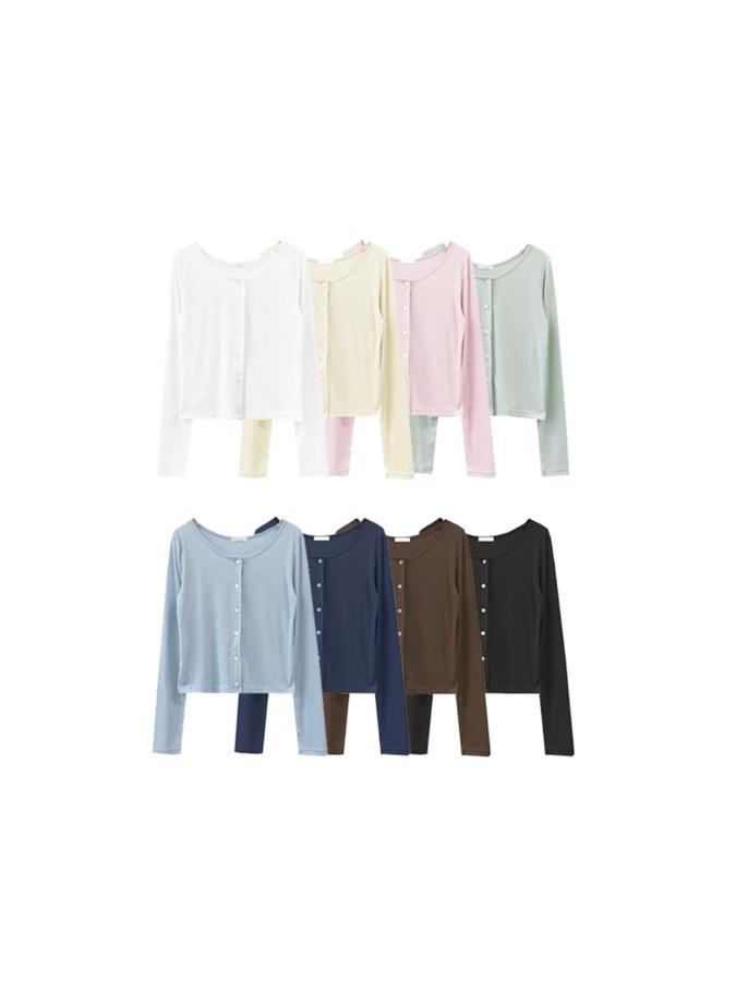 프롬뮤즈 [단독/컬러추가] light round cardigan