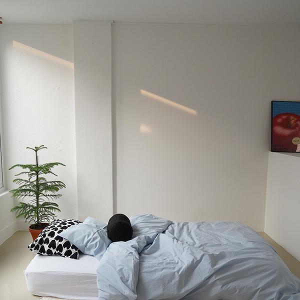 스카이블루 이불커버 Sky blue bedding