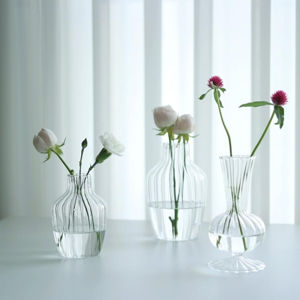 데일리 라인 글라스 미니 화병 , 7종. 유리 오브제 소형 꽃병