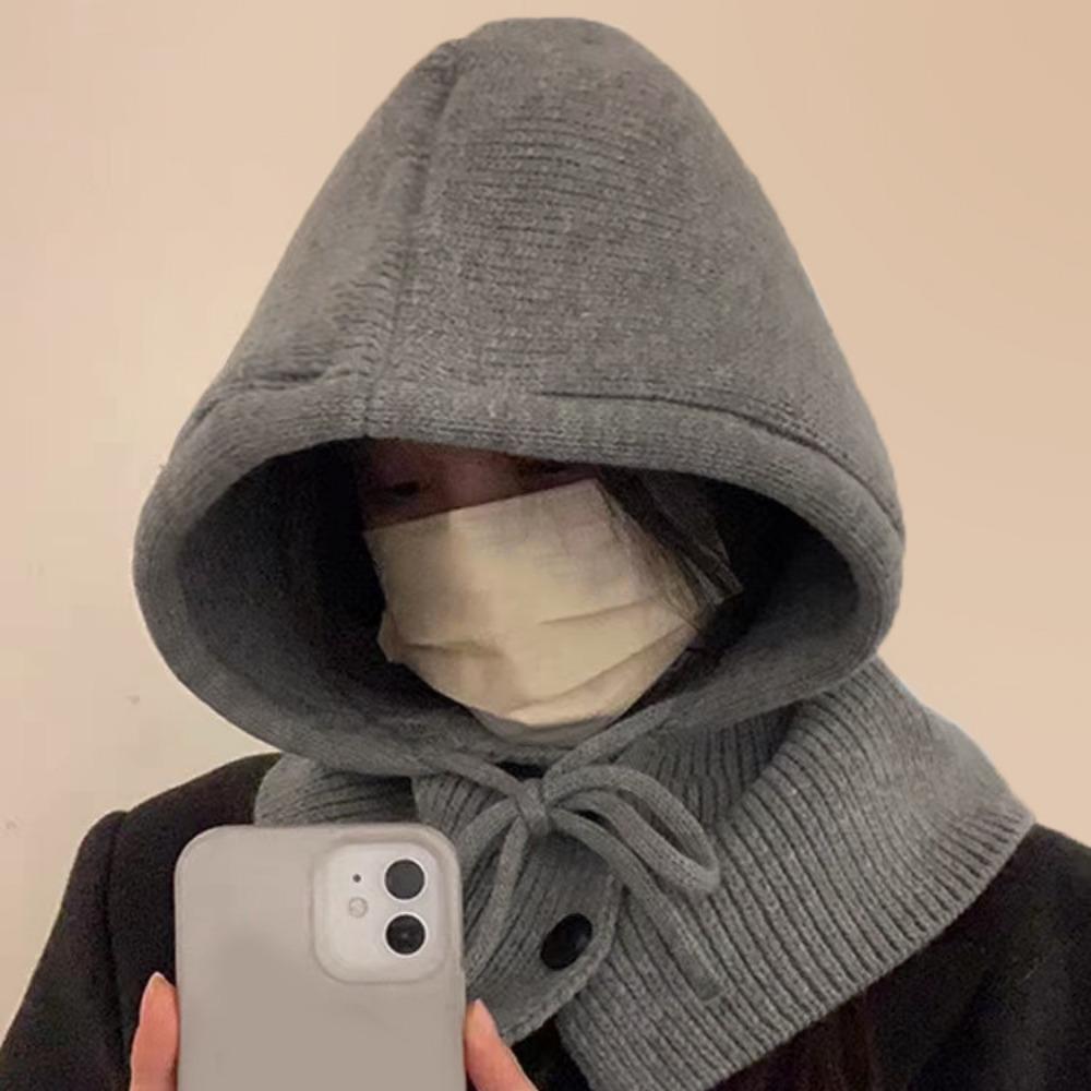 마이메르헨 후디 니트 바라클라바 넥워머