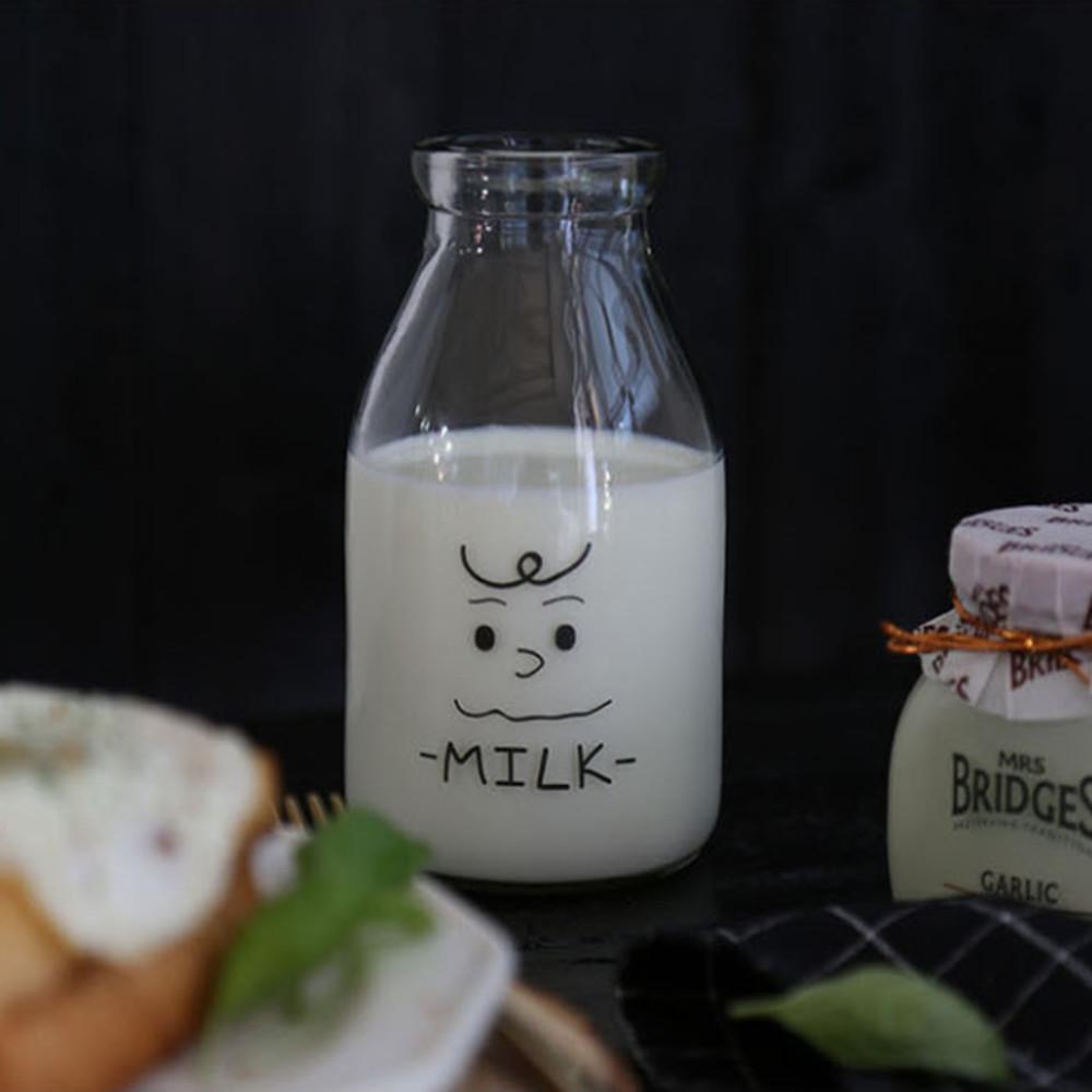 홈카페 밀크글라스 /  찰리 우유병