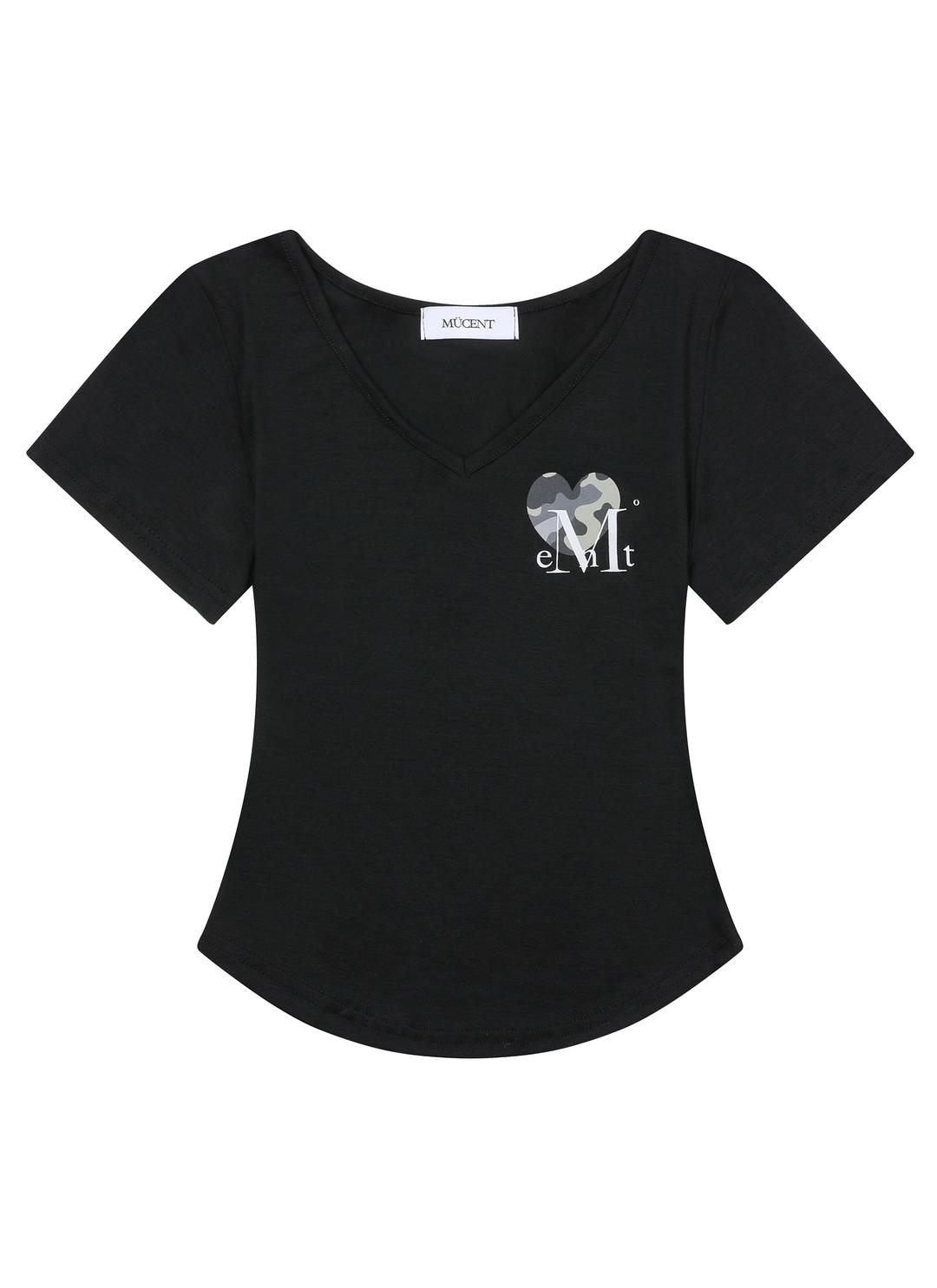 VAINT HEART CAMO V-NECK HALF T (3COLOR)