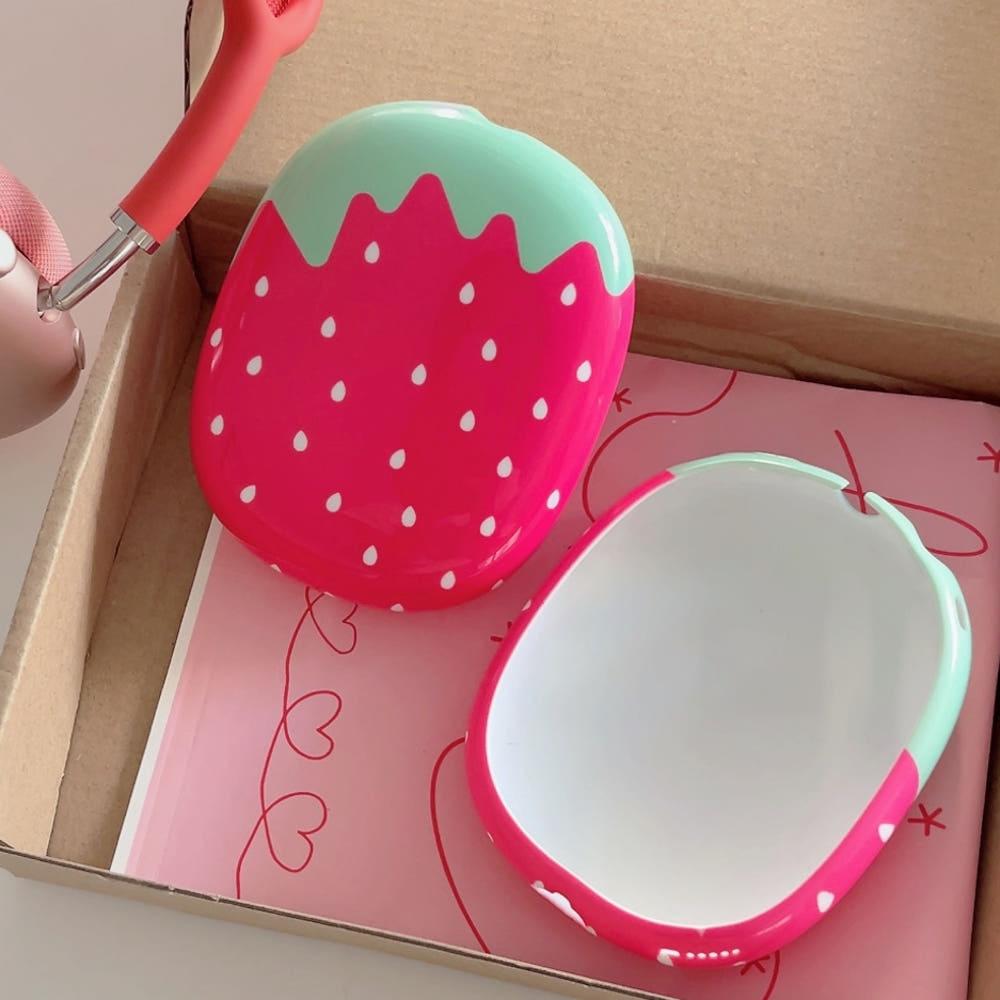 딸기 에어팟맥스 케이스 헤드폰 헤드셋 귀여운 유니크한 케이스