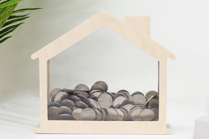 원목 아크릴 액자 저금통 하우스 (자작나무)
