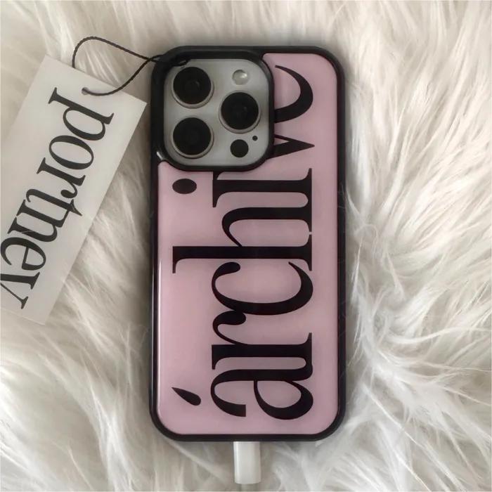 [아이폰17출시][+맥세이프][+갤럭시]archive epoxy case_peony pink